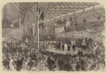 The Queen laying the Foundation-Stone of the New St Thomas